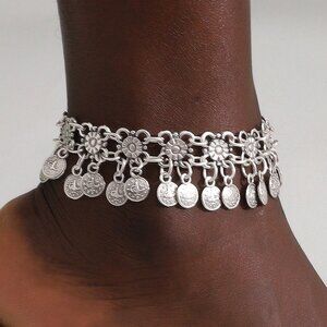 Sterling Silver Plated Hand Made Othantic Anklet
